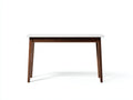 Console in legno massello 110×35×78 cm - marrone noce/bianco - piano sottile e gambe inclinate per Camera Da Letto