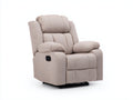 Poltrona elettrica reclinabile in tessuto mélange 99×96×107 cm - beige chiaro - massaggio per Soggiorno